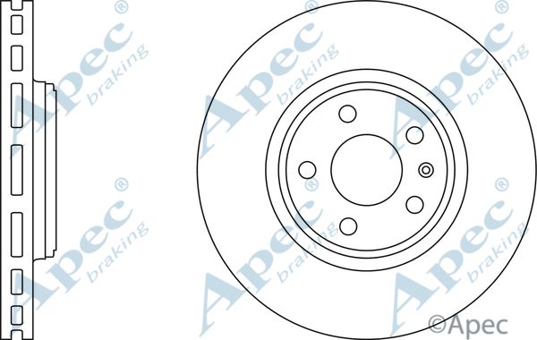 APEC BRAKING Jarrulevy DSK2539